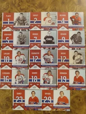 Montreal Canadiens Retired Jersey Magnets -Upper Deck Centennial- Plante/Dryden • $64