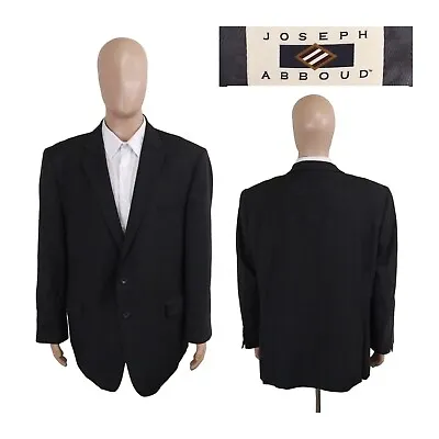 Joseph Abboud Tollegno 1900 Super 120s Plaid Gray Wool Suit Jacket 48R • $35.99