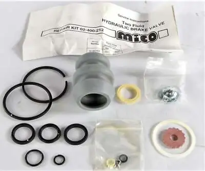 New 02-400-213 Mico Inc. Two Fluid Hydraulic Brake Valve Repair Kit • $50