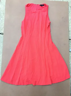 Banana Republic Sleeveless Seamed Fit N Flare Dress Hula Red Size 6 • $17