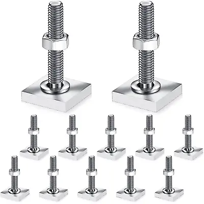 12 Pcs T Slot Bolts M6 35 Mm Square Head T Bolts For Roof Rack Stainless Steel R • $20.45