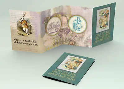£118.99 • Buy Personalised HANDMADE Alice In Wonderland Christening Birthday Wedding Invites