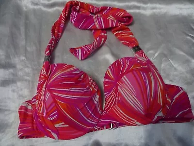  Jasper J Conran Size 10 Underwired Padded Halter Neck Bikini Top • £0.99