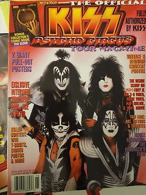 Metal Edge Magazine 1999 Kiss The Official Psycho Circus Tour W/ Poster & Comic • $20