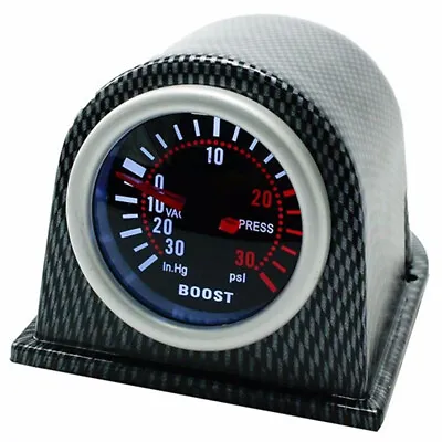 Car Turbo Boost Gauge Meter PSI Pressure Gauges Smoke Lens LED Digital Pointer  • $20.60