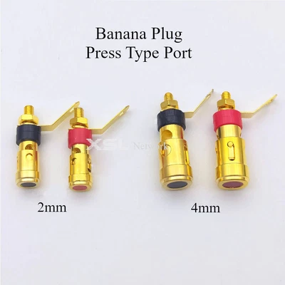 £4.25 • Buy Pair Of Terminal Binding Post 2mm/4mm PressType Female Port For Banana Connector