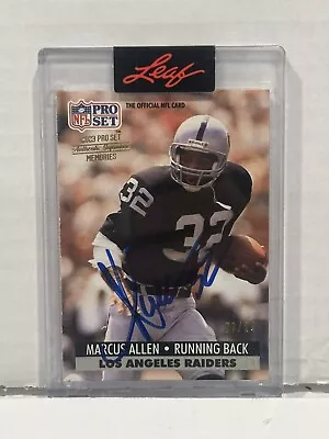 2023 Leaf Pro Set Memories Marcus Allen #541 Manufacturer Buyback Auto/24 HOF • $39.95