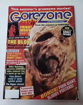 $14.98 • Buy Gorezone Magazine #3, September 1988, O'Quinn Studios
