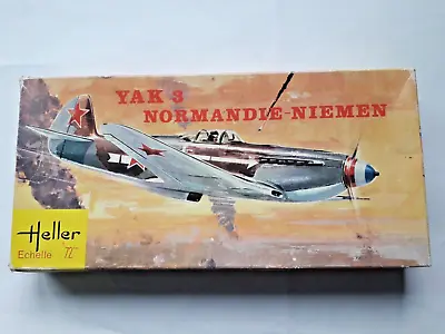 Vintage Heller Yak 3 Normandie-Niemen 1/72 Model Kit • £6