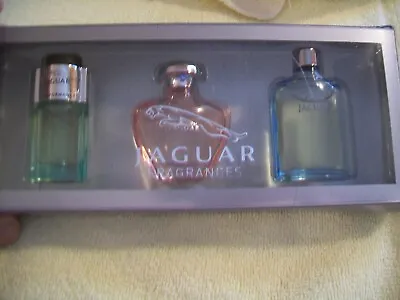 Jaguar Cologne 3 Piece Gift Set Miniature Bottles Men And Women Made In Germany • $23.95