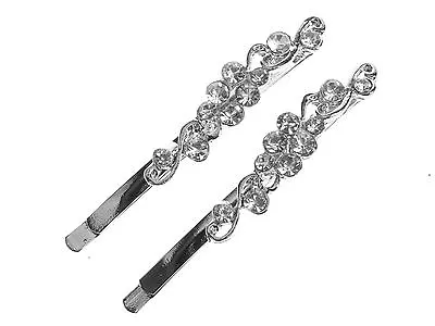 £3.76 • Buy Clear Crystal Wave Hair Slide Hair Clip Grips Hair  Hair Clips Grips