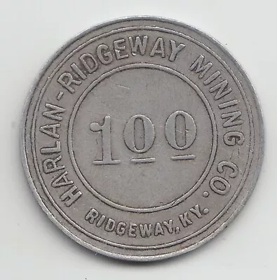 Harlan-Ridgeway Mining Co. 50 Cents Coal Scrip Merchant Token Ridgeway KY 590 • $7.50