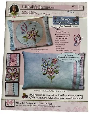 Michelle's Designs Adorable Keepsake Cutwork Pillows Embroidery Design CD #3741 • $29.95