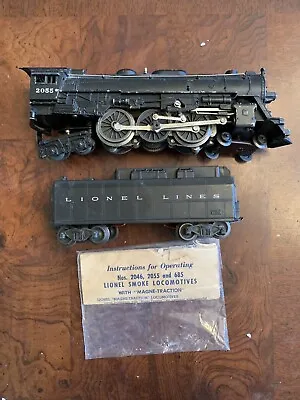 Lionel O Guage Vintage 2055 Steam Locomotive Engine & 6026 Tender Instructions • $119.99