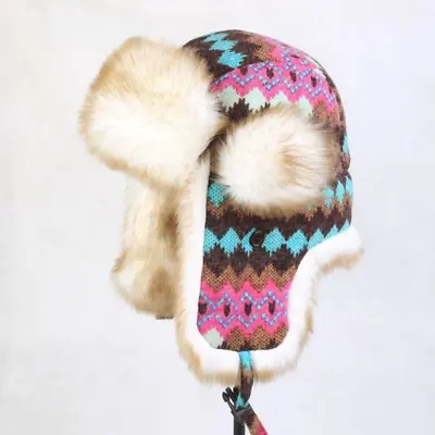 £27.35 • Buy Women Winter Ski Hat Faux Fur Ushanka Russian Trapper Earflap Ear Flaps Cute