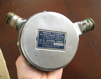 Antique U.S. Divers Aqua-Lung DA Navy Approved Scuba Regulator Blue Label • $249