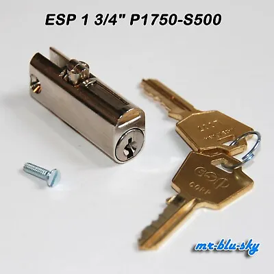 ESP File Cabinet Lock 1 3/4  P1750-S500  W/ 2 Keys • $18.95