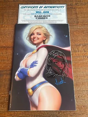 Power Girl Special #1 Will Jack Remark Sketch Coa Excl Smiling Virgin Variant-b • £96.49