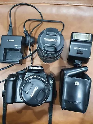 Canon EOS 1100D + Canon EF And Tamron AF Lens + Canon SpeedLite 166A With Case • $650