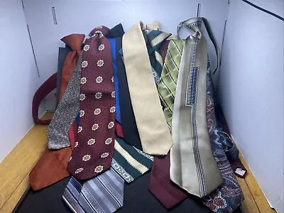 Men’s Modern/Vintage Neck Ties Lot Of 15 For Wear Or Craft Or Reselling • $10