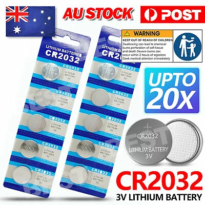 UP TO 50 Pcs CR2032 3V LITHIUM CELL Button BATTERY 2032 Batteries Car Key Toy OZ • $4.55