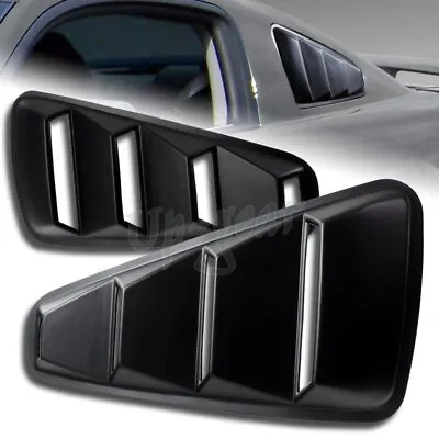 $24.50 • Buy For 2005-2014 Ford Mustang 1/4 Quarter Side Window Louvers Scoop Cover Vent 2PCS