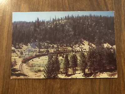 Postcard PM 1953 Feather River Canyon Loop Made By Western Pacific Railroad • $4