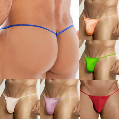 Mens G-String Thong Bulge Pouch Panties Micro Bikini T-back Underwear Briefs AU • $1.56
