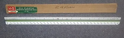 Vintage K&E Architect's Triangular Scale #1621W Drafting Triangular Ruler/Scale • $19.20