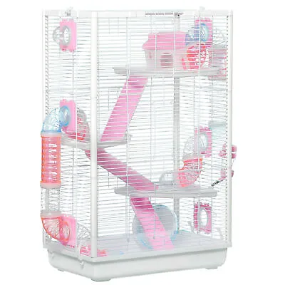 PawHut Hamster Cage With Tubes Gerbil Cage Refurbished • £27.99