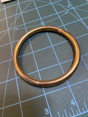 Vintage Metropolitan Museum Of Art MMA Gold Plated  Bangle Split Slit ￼Bracelet • $45