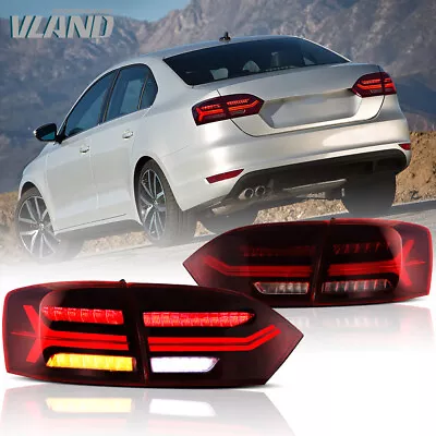 Red LED Tail Lights W/Sequential Indicator For 2011-2014 Volkswagen VW Jetta MK6 • $219.99