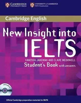 New Insight Into IELTS Student's Book Pack By Vanessa Jakeman 9780521680950 • £43.25