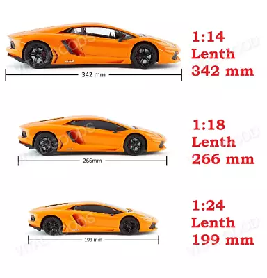 Large Remote Control Car Lamborghini Aventador 1:24 1:18 1:14 Scale Rc Kids Gift • £19.35