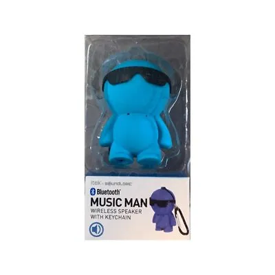 Itek By Soundlogic Music Man Wireless Bluetooth Speaker W/ Keychain Blue • $19.38