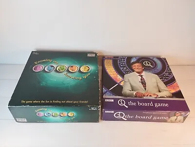 QI The Board Game + Knowing Me Knowing You Board Game By Parker - Complete  • £4.99