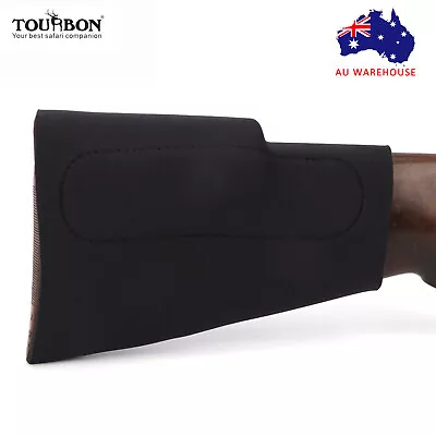 TOURBON Rifle Buttstock Holder Black Neoprene Comb Riser W/3 EVA Cheek Rest Pad • $28.70