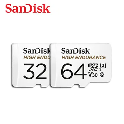 SanDisk 32GB 64GB 128GB High Endurance MicroSD Card 4K For Security / Dash Cam • $14.77