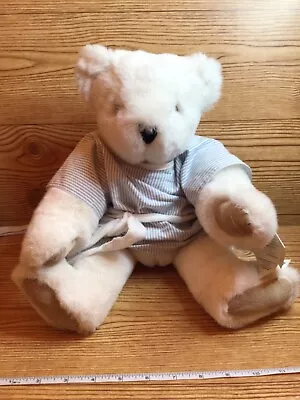 The Vermont Teddy Bear Company Plush 1994 White Jointed USA Hospital Gown • $25