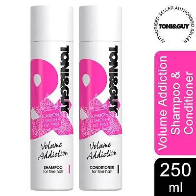 £8.99 • Buy Toni & Guy Volume Addiction Shampoo Or Conditioner For Fine Hair, 250 Ml