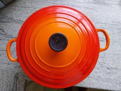 £60 • Buy Le Creuset Cast Iron Casserole 26 Volcanic Orange