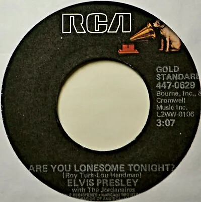 Elvis Presley Are You Lonesome Tonight RI NEW 45 7  Vinyl  Extra 45's Ship Free • $3.95