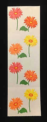 Mrs. Grossman’s SPRING FLORAL FLOWER Stickers. 4 Squares. 1996. Retired. • $3.49