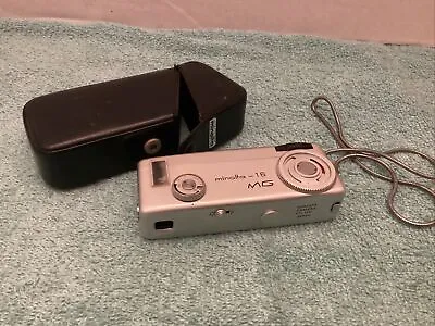 Vintage Minolta 16 MG Miniature Still Camera & Leather Case Free Shipping • $21.99