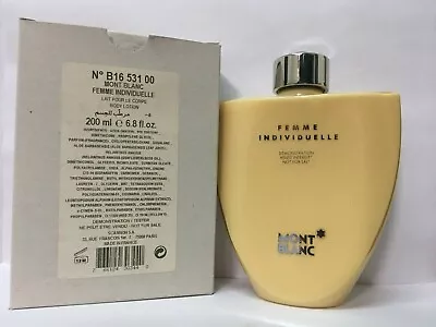 Mont Blanc Femme Individuelle BODY LOTION For Women 6.8 Oz 200ml NEW TT • $39.99