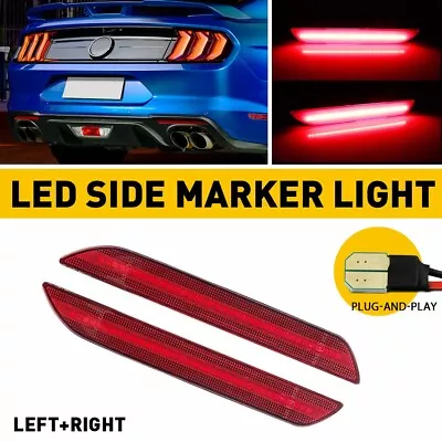 For Ford Mustang 2015-22 OEM Replace Red Lens LED Rear Side Marker Lights Lamps • $20.99