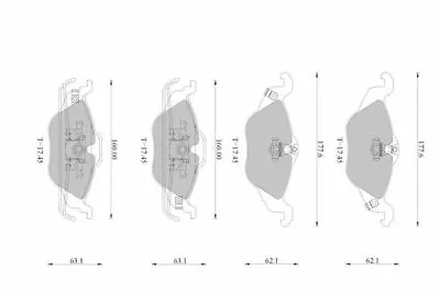 Bosch Front Brake Pads For Holden Astra TS 2L Petrol Z20LET 2002 - 2005 • $67