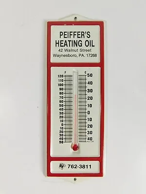 Peiffers Heating Oil Tin Thermometer Vintage Waynesboro Pa • $29.99