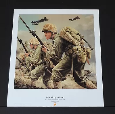 Michael Gnatek - Island By Island -- Collectible WW II Print • $125