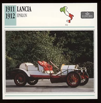 1911 1912  Lancia  Epsilon  Classic Cars Card • $4.95